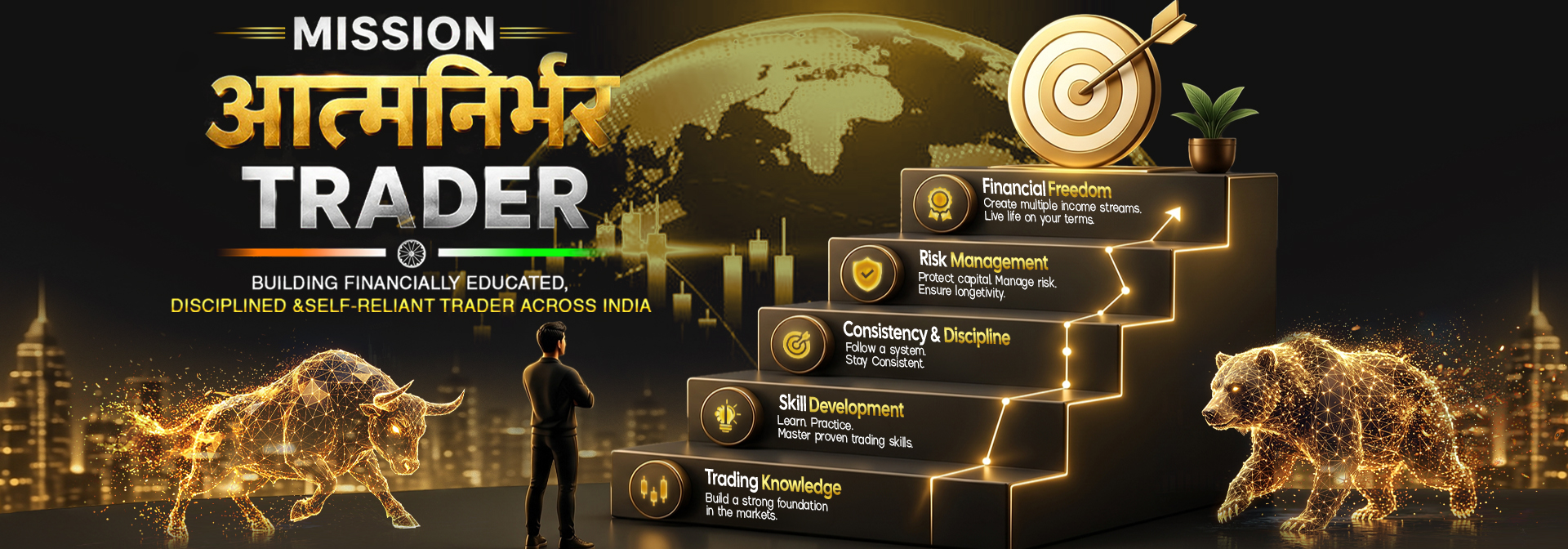 Mission आत्मनिर्भर Trader - Building Financially Educated, Disciplined & Self-Reliant Traders Across India